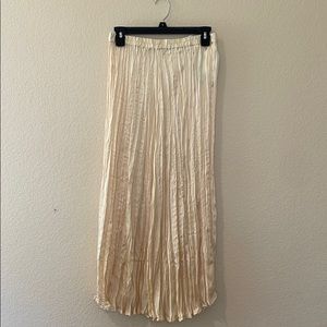 Yellow long maxi skirt